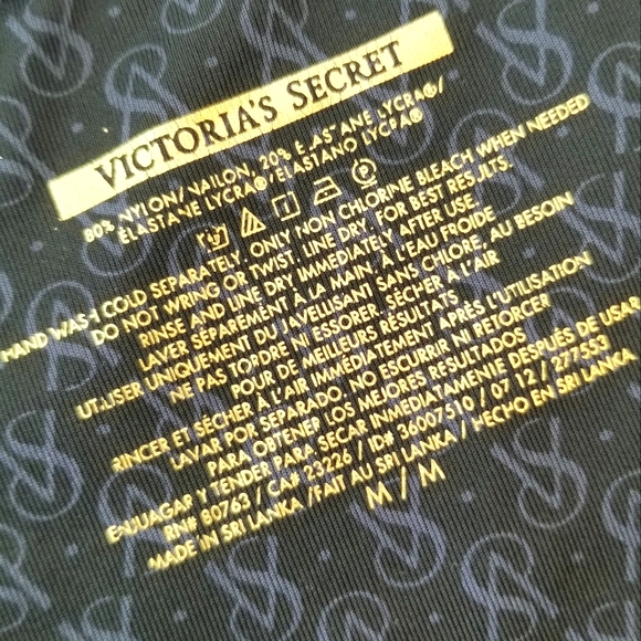 Victoria's Secret Vintage Strappy Black Brazilian String Bikini Swimsuit Bottom - Picture 8 of 13